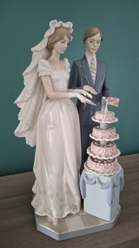 Lladro 5587 wedding cake - lladro, "wedding