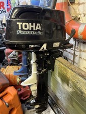 Tohatsu 4hp Four Stroke Outboard BREAKING PARTS. Tiller Handle And Cables