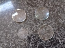Magnifying Glass Lens 4 lenses 2 with 1 flat face small lenses