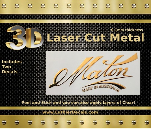 Maton guitar decal metal - maton,