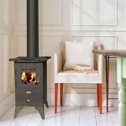 Wood burning stove prity - burning, mini