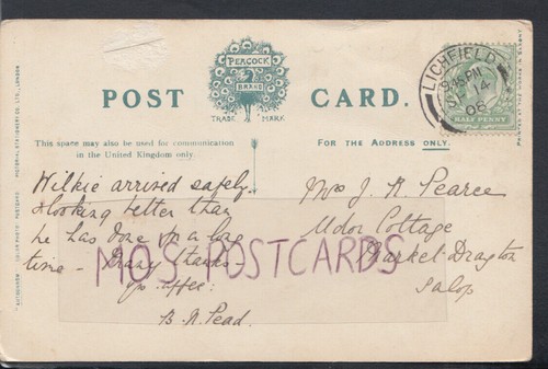 Family history postcard - family,
