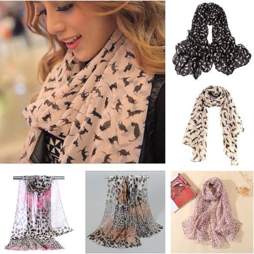 Leopard scarf animal print - scarf,