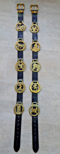 Vintage horse brasses - vintage, on