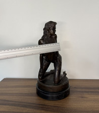 Vintage Bronze Statue Woman