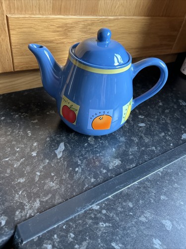 Rayware teapot blue apples - rayware,