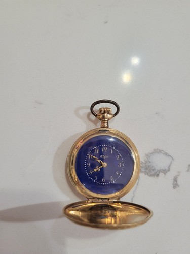 Elgin blue face dial - elgin,