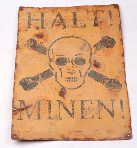 Halt minen stop mines german - stop,