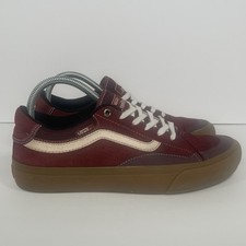 Vans TNT Trujillo Pro Skate Shoes Men Size 8.5 Women 6.5 Burgundy Gum Sneakers