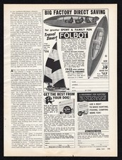 1971 Folbot Greater Sport Family Fun Travel Smart Fishing Safety Print Ad Vtg