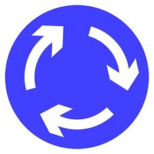 Mini Roundabout Sign or