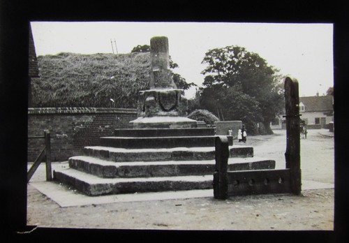 Glass magic lantern slide - glass,