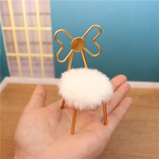 Dolls House Miniatures 1:12 Scale Butterfly Chair With Cushion Stool Furniture