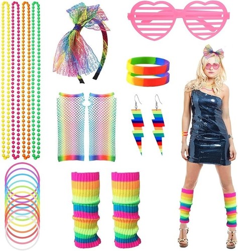 21pcs 80s fancy dress - fancy, for