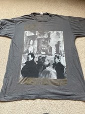 Rare Vintage 1984 U2 Unforgettable Fire Tour T Shirt ACME Large Grey Cotton