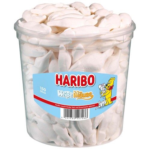 White mice candy - white,