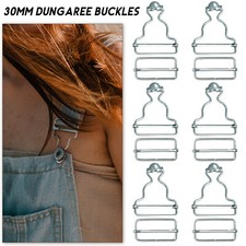 30mm Silver Metal Dungaree