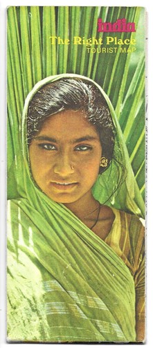 Vintage india map regions - map,