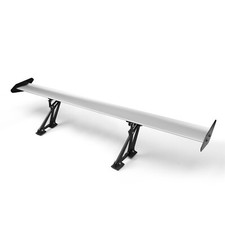 53" Universal Sedan Adjustable Aluminum GT Rear Trunk Wing Racing Spoiler SIL YT