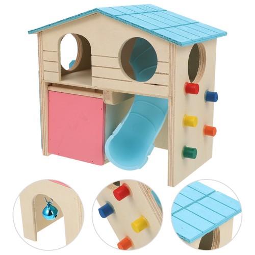 Wooden hamster house - hamster, hut
