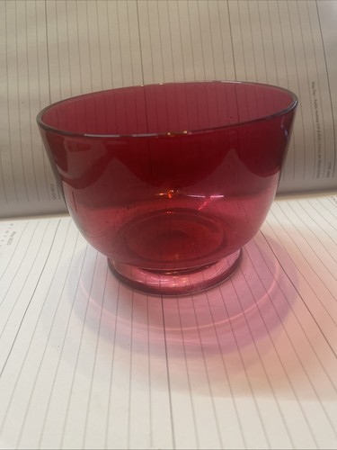 Vintage hand blown cranberry - vintage,