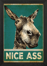 Nice Ass in scribble Framed