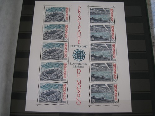 Monaco mnh 1987 europa - m/s,