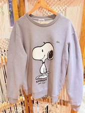 grey lacoste x peanuts