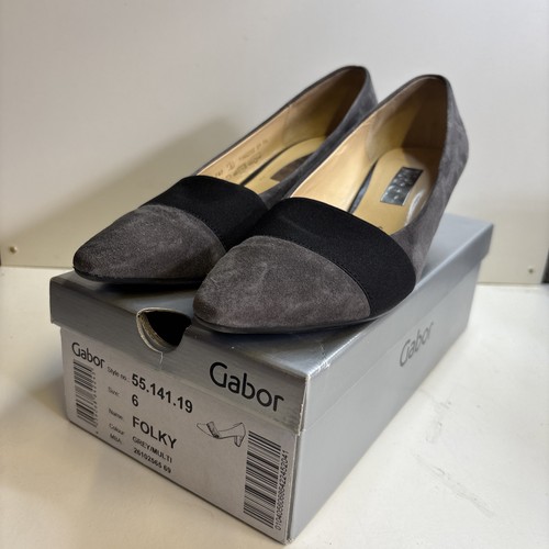 Gabor folky womens grey suede - folky,