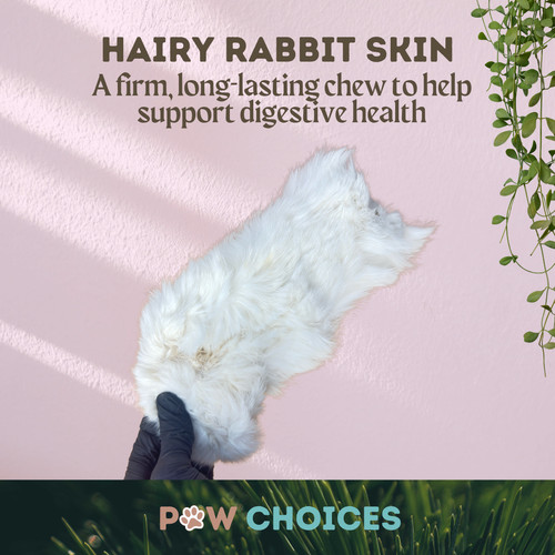 Hairy rabbit skin natural - –,