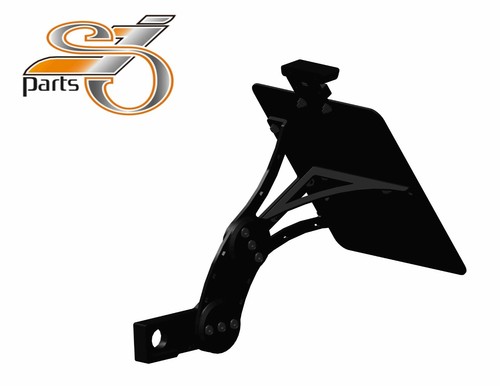 License plate holder side