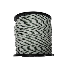 Electric Fence Rope Poly Fencing 6MM x 400M (Horse Polyrope Green & White)