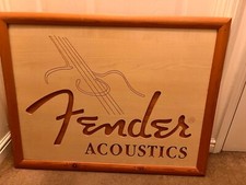 Fender Acoustics Retail Dealer Guitar Sign Art