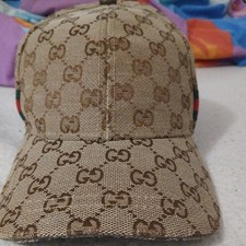 Gucci Gg Monogram Cap Beige