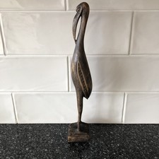 Hand-Carved Wooden Senufo Bird