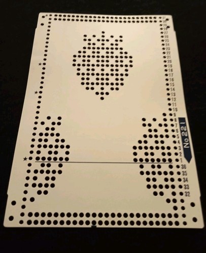 Knitting machine punch card - knitting,