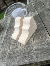 a pair of  large pine wood