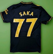 Original Authentic Adidas Arsenal 2019/20 Saka Third Shirt Mens XS Soccer Jersey