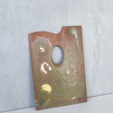 Vintage hardwood oak painting