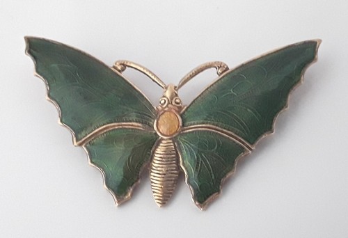 Vintage jewellery brass enamel - vintage,