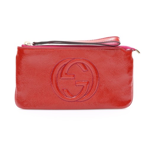 Gucci soho cltuch bag patent - soho,