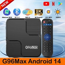 G96 Max Smart TV Box Android 14 Allwinner H618 Quad Core 8K 128GB