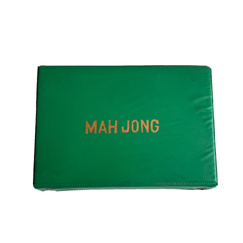Mah jong vintage green carry - vintage,