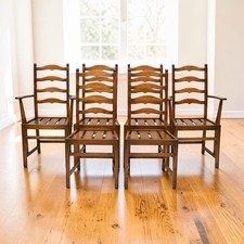 6 Ercol Dining Chairs 1970s