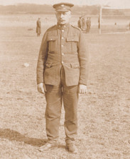 WW1 Soldier RPPC 1919 Curragh