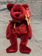 Ty Beanie Baby Omnibus The Harrods Bear (Red Hearts) Ex Condition With Tags