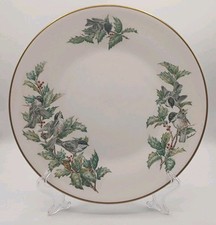 Rare Vintage Boehm “Chickadees & Holly” English Porcelain - Festive Dining 27cm