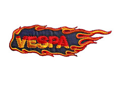 VESPA ITALIAN SCOOTER MAKER MOD SKA REGGAE SKINHEAD EMBROIDERED PATCH UK SELLER 