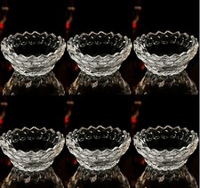6Pc Crystal Clear Glass Bowls Set Ice Cream Sundae Prawn Cocktail Dessert