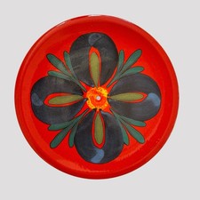 Waechtersbach Western Germany Mid Century Modern Hand Painted Plate 26cm Vintage